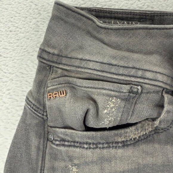 G Star RAW Lynn Mid Skinny Black Denim Jeans Women’s Size 26 x 32 US - Picture 8 of 16